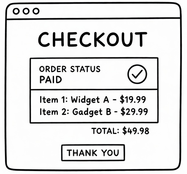 Interface de paiement e-shop